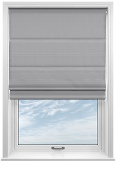 Sydney, Silver - Twist&Fit Roman Blind